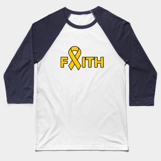 Go Gold with Faith Baseball T-Shirt